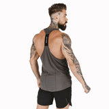 Muscle Fitness Men's Brothers Summer Sports Leisure Elastic Quick-drying Blank Light Board Logo-free Stitching Vest