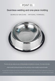 Stainless Steel Dog Bowl Anti-Gulping Slow Feeder Safe Washable Pet Food Water Bowl Small Medium Large Dog Slow Eating