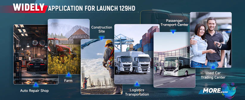 LAUNCH CRP129 HD Heavy Duty Truck Scanner, DPF Regen, Full System Diesel Diagnostic Scan Tool