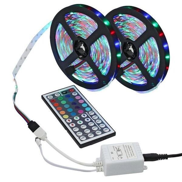 12vRGB Light Belt Set SMD3528 10m 20m Led Bare Board 44 Key Colorful Marquee Light Belt Set