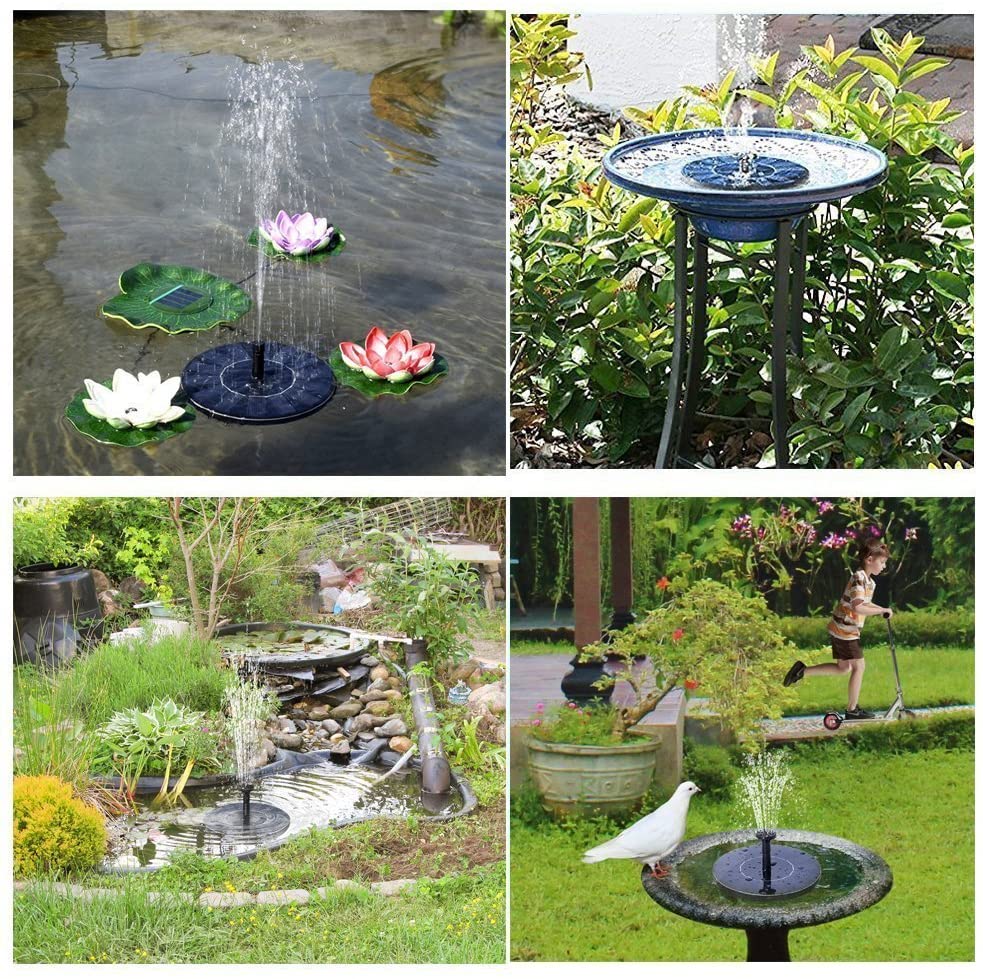 Automatic Outdoor Water Spray Pump Landscaping Decoration Small Holiday Courtyard Solar Fountain