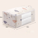 1Pcs Quilt Storage Bag With Handle And Window Opening Multi-functional Dust-proof Bag Home Moving Packing Bag Finishing Bag Storage Bag