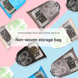 Shoes Non-woven Fabric Storage Shoe Bag Drawstring Travel Convenient Shoe Bag Dustproof Storage Household Transparent Shoe Cover Storage Bag