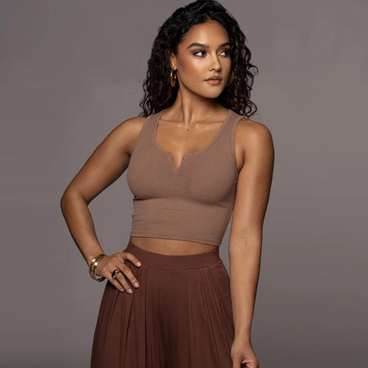 Women's Clothing Instagram Popular Hot Hot Girls Personality Slim-fit Inner Crop Camisole Vest