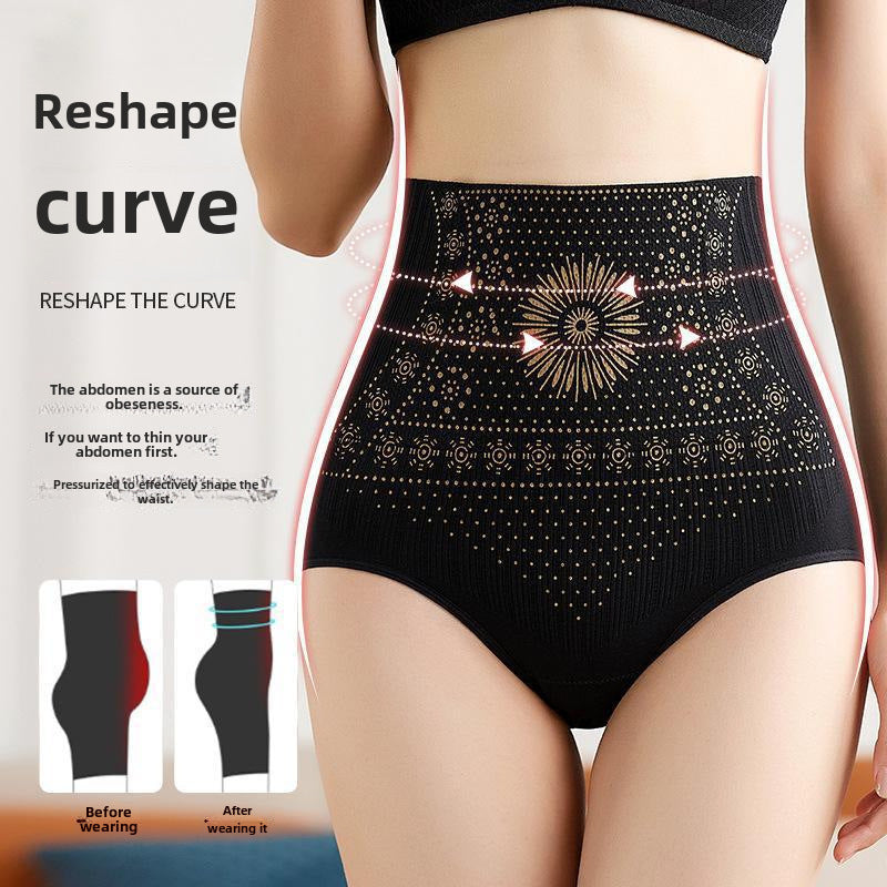 Body Shaping Carved Belly Tinting Panties Women's High Waist Hip Lifting Slimming Pants Tight Body Shaping Pants Waist Postpartum Belly Tinting