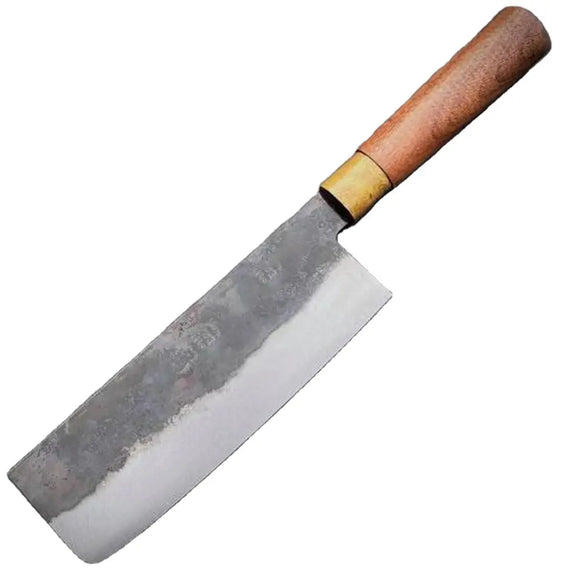 Top Quality Custom Handmade High Carbon Steel Professional Chef Kitchen Cleaver Knife Kitchen Knife with Pure Leather Sheath (Nakiri Knife-87)