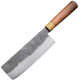Top Quality Custom Handmade High Carbon Steel Professional Chef Kitchen Cleaver Knife Kitchen Knife with Pure Leather Sheath (Nakiri Knife-87)