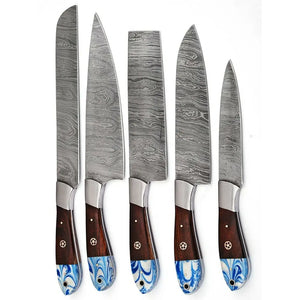 Professional Kitchen Chef Knife Set Unique Design Damascus Steel Stainless Steel VG10 Blade Cooking Dining Comes Protected Cover(Chef Knife-41)