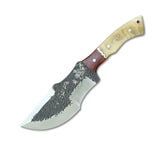 Handmade Outdoor Camping Tracker Knives Stainless Steel with Wood Handle and Leather Sheath D2 Blade for Hunting (Tracker Knife-12)