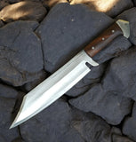 Professional High Quality Custom Handmade High Carbon Steel 5160 Chef Cleaver Butchers Knife Meat Cleaver (Bowie Knife-24)