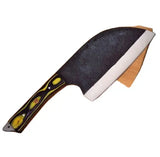 Professional 8-Inch Handmade Kitchen Chef Knife 1095 High Carbon Steel Nakiri Meat Cleaver with Wood Handle Slicing Utility Tool (Nakiri Knife-57)