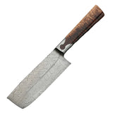 Customized Chef Cleaver Stainless Steel Cleaver Etching On Blade Cleaver Butcher Knife With Ebony Wood Handle For Kitchen Uses. (Nakiri Knife-80)