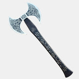 High Quality Custom Hand Forged Carbon Steel Head Viking axe Camping Axe for Survival Factory Direct (Double Head Axe-2)