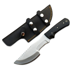 Custom Size D2 Steel Blade Tracker Fixed Blade Knife Micarta Handle with Comfortable Grip Cowhide Leather Pouch Camping Knives (Tracker Knife-21)