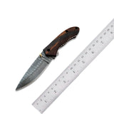 Damascus Steel Folding Knife Outdoor Survival Hunting Knife Multi Tools Camping Knives at Wholesale Prices (Folding Knife-10)