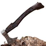 High Carbon Steel Hunting Sharp Blade Viking Axe Handmade Engraving Wood Handle Camping Hunting Survival Axe (Tomahawk Axe-47)