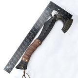 Professional Stainless Steel 440c Camping Hatchet Multifunctional Hand Forged Tomahawk Hand Axe With Protected Cover (Tomahawk Axe-80)
