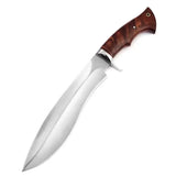 Custom Handmade Stainless steel High Polished 15 Inch Bowie Knife- Perfect Grip With Premium Sheath (Bowie Knife-19)