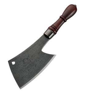 Custom Handmade cleaver Carbon Steel Chef Kitchen Knife Butcher Knife With Rose Wood Handle For Kitchen Uses. (Nakiri Knife-77)
