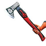 Top Quality Handmade D2 Steel Axe Head Hatchet Axes Hand Forged Beautiful Pattern With Leather Sheath (Tomahawk Axe-77)