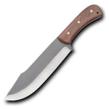Best Bowie Knife – Custom Handmade Carbon Steel Bowie Knife with Wood Handle, Perfect Grip, and Premium Leather Sheath, 2-Inch Blade Width, 8-Inch Blade Length (Bowie Knife-4)