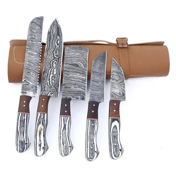 Professional Customize Handmade Chef Knife Multifunctional Wood Handle Damascus Steel Knife (chef Knife-70)