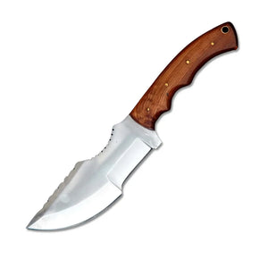 Best Quality Custom Handmade Damascus Steel Tracker Knife D2 Steel Blade with Rose Wood Handle for Hunting (Tracker Knife-13)