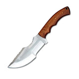 Best Quality Custom Handmade Damascus Steel Tracker Knife D2 Steel Blade with Rose Wood Handle for Hunting (Tracker Knife-13)