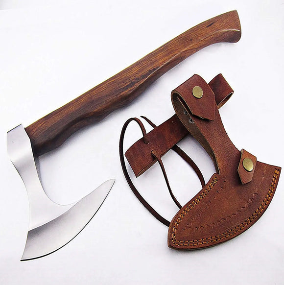 High Quality Stainless Steel 440c Axe Manufacturer for Axe Camping Hatchet Axe With Protected Cover (Tomahawk Axe-82)