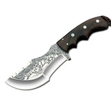 Handmade Stainless Steel Tracker Knife With Wood Handle and Fine Leather Sheath Bush Craft Survival Knife Camping Knives (Tracker Knife-25)