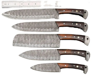 Professional Kitchen Damascus Steel 67 Layers Chef Knife Set Multi-Functional Vg10 Vegetables New Zealand Design Handcrafted (Chef Knife-38)