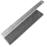 Custom Handmade High Quality Damascus Blank Billet Damascus Steel Blank Billet for Making Knives (Blank Blade Knife-19)