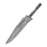 High Quality Customized Rat Tail Damascus Steel Hunting Knife Blank Blade Beat for Camping & Outdoor (Blank Blade Knife-15)
