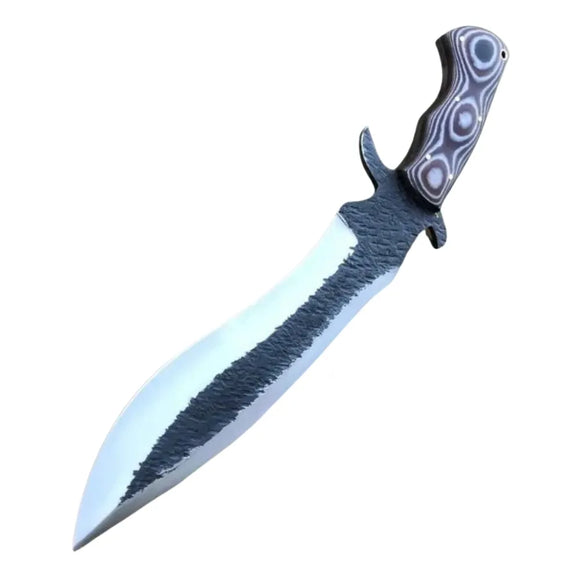 New Design 2025 Custom Handmade D2 Steel Bowie Knife With 8 inches Blade & Wood Handle Perfect Premium Leather Sheath. (Bowie Knife-1)