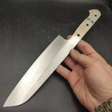 Custom Handmade Damascus Steel Chef Knife and Chef Kitchen Knife Blank Blade Knife for Kitchenware Uses (Blank Blade Knife-10)