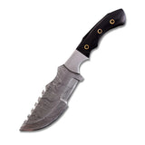Damascus Steel Blade Tracker Fixed Blade Knife Wood Handle with Comfortable Grip Outdoor, Hunting, Camping Knives (Tracker Knife-3)