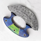 Damascus Steel Single Cutter Kitchen Tools Widely Used Chef Knife for Pizza Special Design  Pizza Cutter  (Ullu Knife-14)