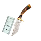 Top Quality Custom Handmade Damascus Steel Skinner Knife Top Selling Knives Best for Hiking & Viking (Skinner Knife-9)