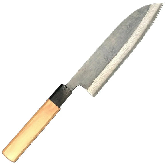 Professional Custom Handmade High Carbon Steel Blade Hand Forged Rustless Chef Kitchen Santoku Knife With Leather Sheath (Chef Knife-97)