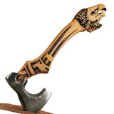 Best Quality Industrial Grade Carbon Steel Construction Blade with Wood Handle Gift for Friends and Fathers (Tomahawk Axe-16)