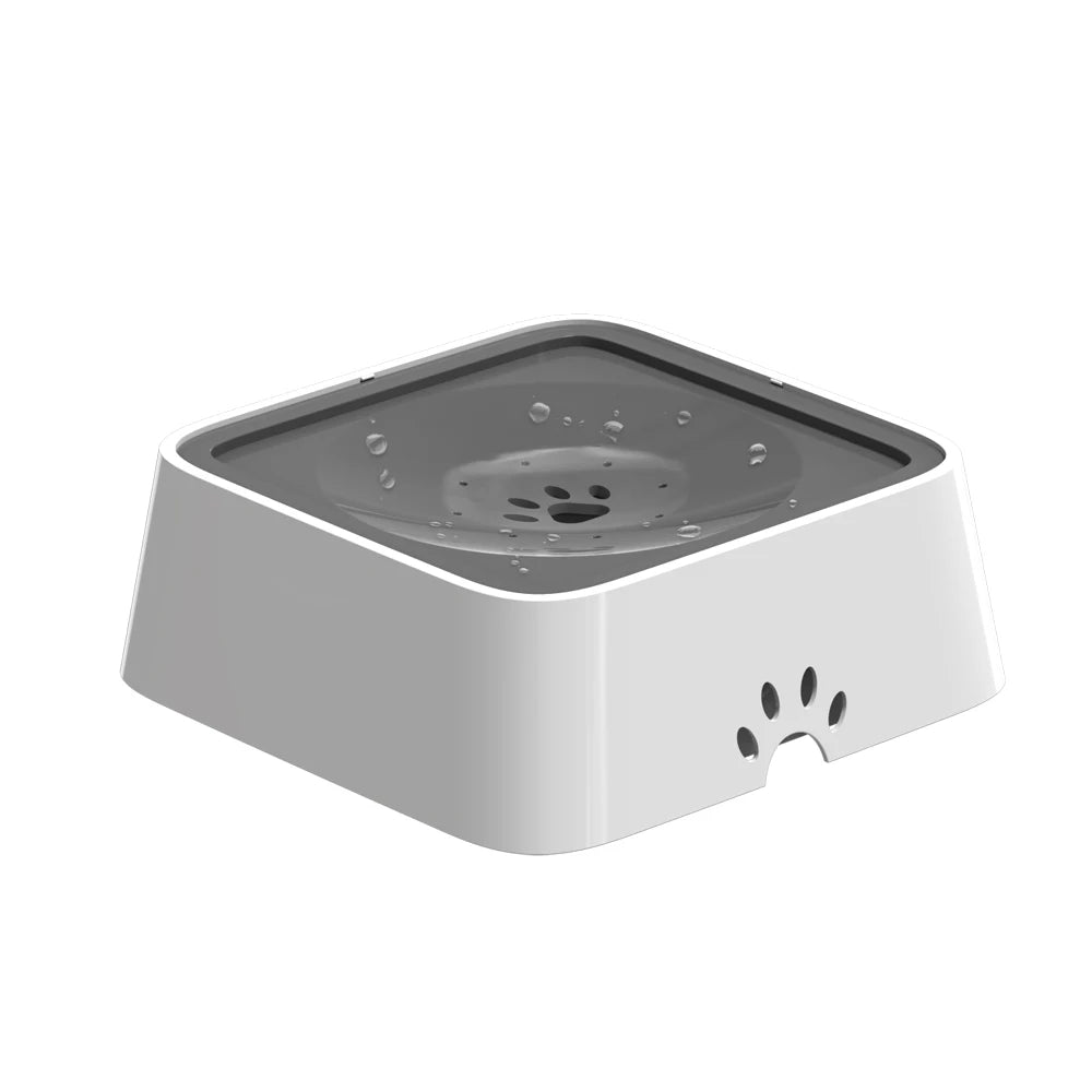 Dog Drinking Water Bowl 2l Floating Non-wetting Mouth Cat Bowl Without Spill Drinking Water Dispenser Abs Plastic Dog Bowl - Dog Feeders - AliExpress