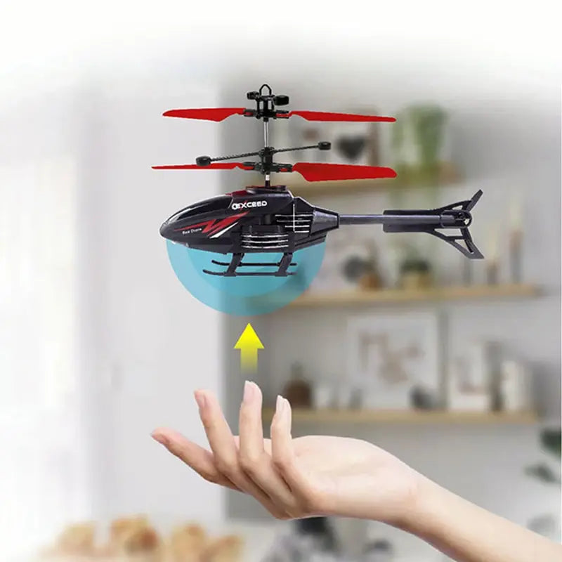 Gesture Control Suspension Helicopter RC Remote Induction Aircraft With Charging LED Light Kids Toy