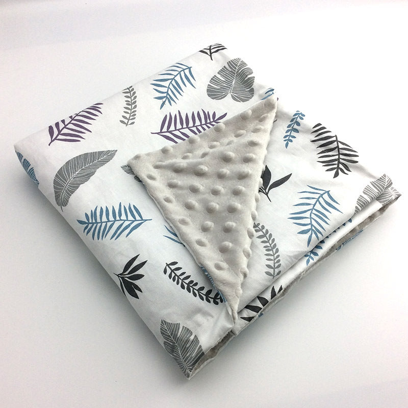 Twill Cotton Baby Bean Blanket Double Layer