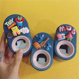 1Pcs Cartoon Automatic Toothpaste Squeezer Creative Suction Wall-mounted Squeeze Set Children's Punch-free Toothbrush Rack