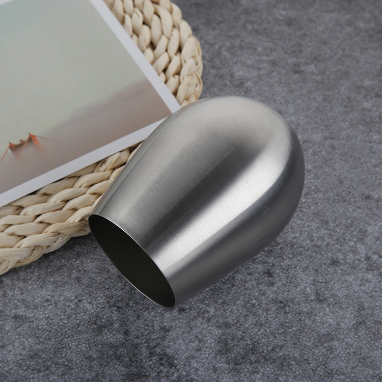 Stainless Steel Single Layer Eggshell Cup 304U Type Water Drop 550ml Eggshell Thermos Cup