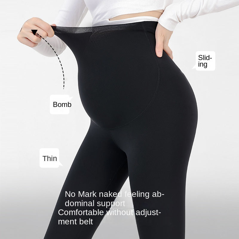 Pregnant Women's Pants Exterior Wear Pregnant Women's Pants Plus Size Comfortable Breathable Slimming Pregnant Women's Shark Leggings Yoga Pants