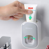 1Pcs Automatic Children's Toothpaste Squeezer Wall-mounted Home Punch-free Toothbrush Set