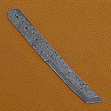 Handmade Custom Damascus Steel Full Tang Knife 8-inch High Quality Hand Forged Chef Knife for Kitchen Use (Blank Blade Knife-21)