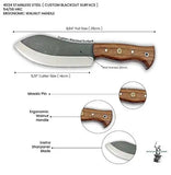 Professional Hand Forged Custom Handmade Chef Knife High Carbon Steel Butcher Cleaver Knife for Meat Vegetable (Nakiri Knife-68)