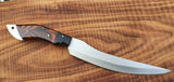 Handmade J2 Steel Chef Knife High Quality Custom Kitchen Tool Hand Forged Stainless Steel 14Inches Blade G10 Resin Handle Pure Leather (Chef Knife-138)